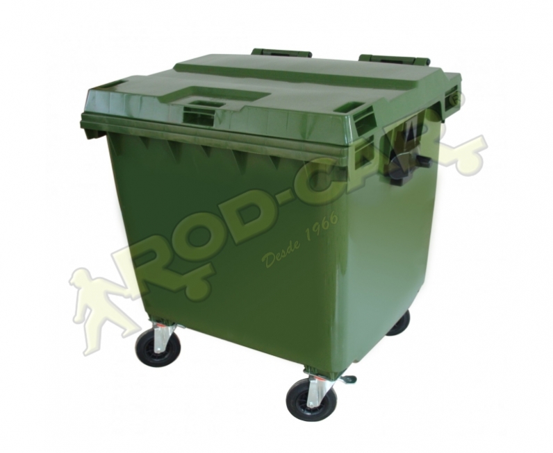 CONTENTOR PLÁSTICO 1000L SEM PEDAL 