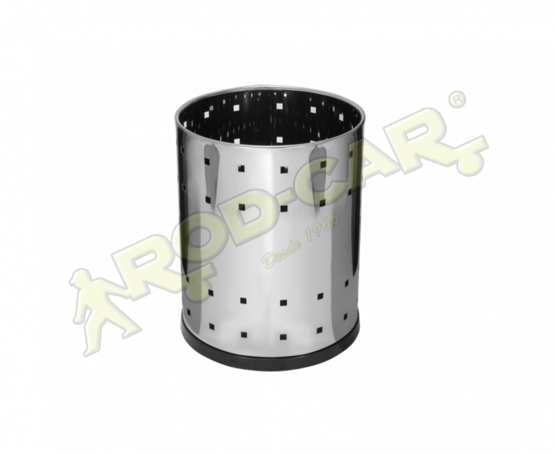 LIXEIRA TELADA 13L INOX
