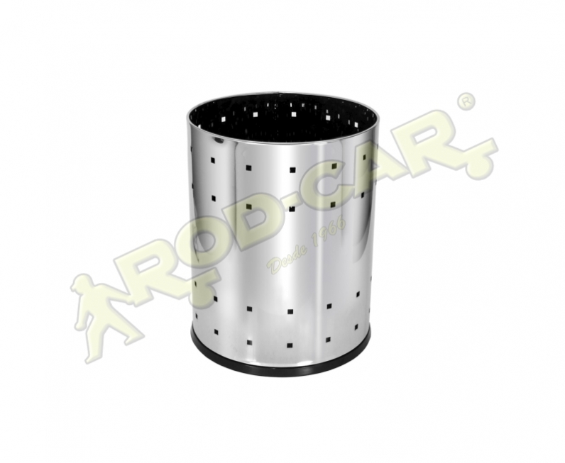 LIXEIRA TELADA 22,5L INOX 