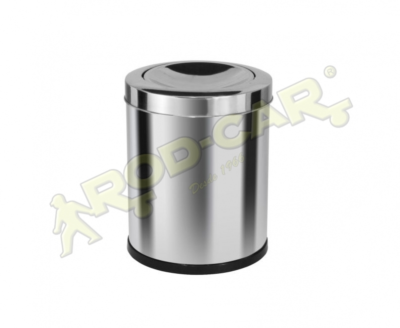 LIXEIRA COM TAMPA MEIA ESFERA 13,5L INOX 