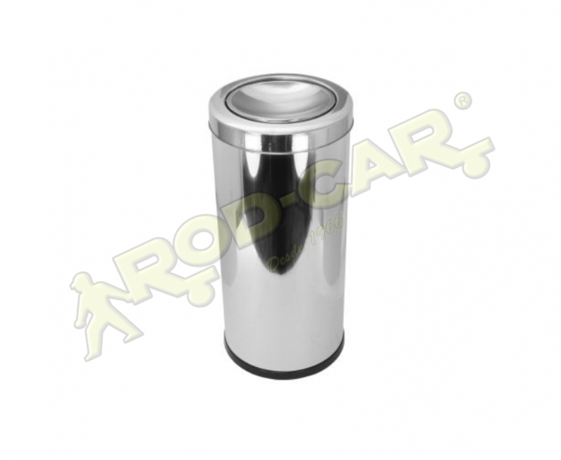 LIXEIRA COM TAMPA MEIA ESFERA 22L INOX 
