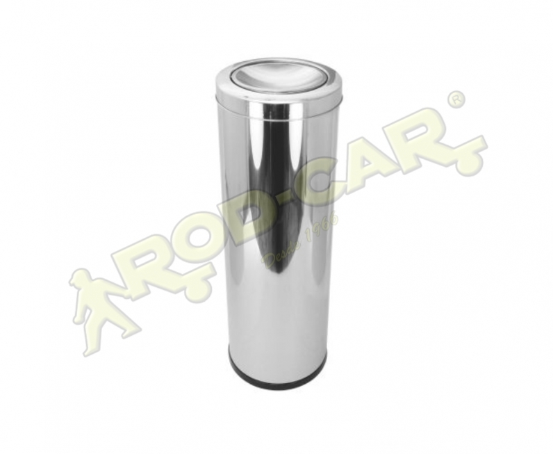 LIXEIRA COM TAMPA MEIA ESFERA 30L INOX  