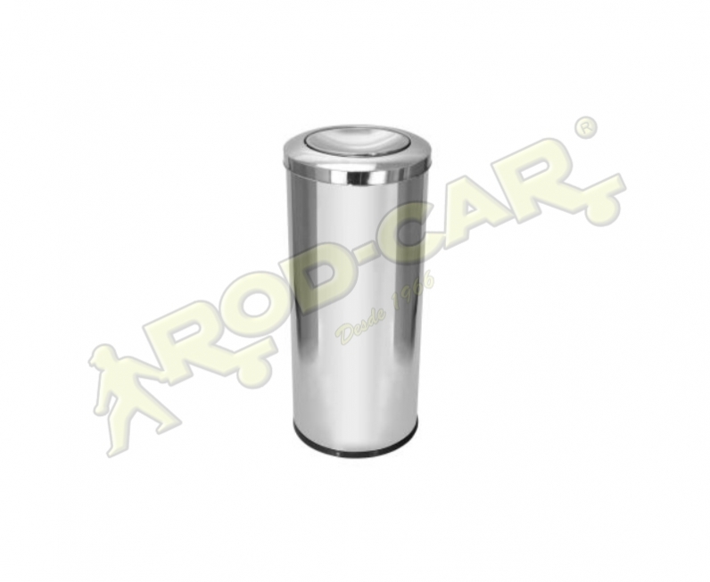 LIXEIRA COM TAMPA MEIA ESFERA 50L INOX 