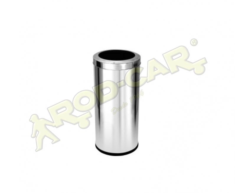 LIXEIRA COM ARO 22L INOX