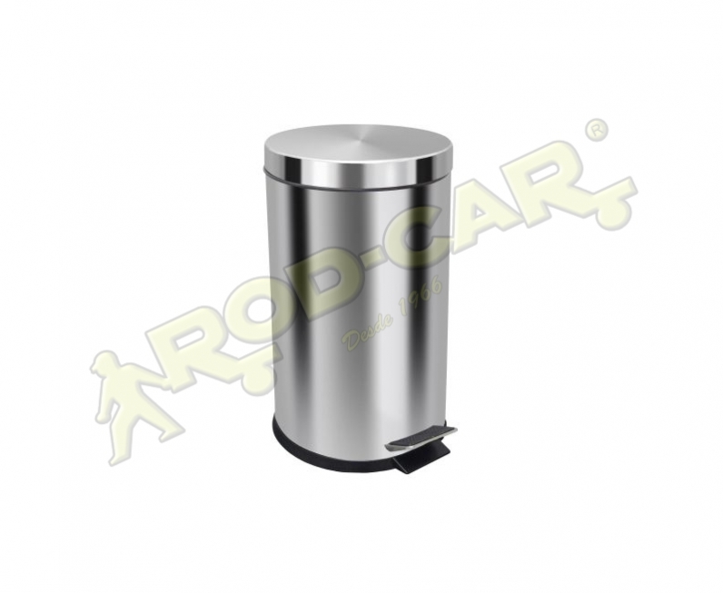 LIXEIRA COM PEDAL 12L INOX