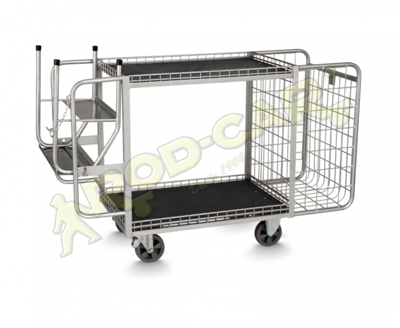 CARRO BANDEJA COM ESCADA