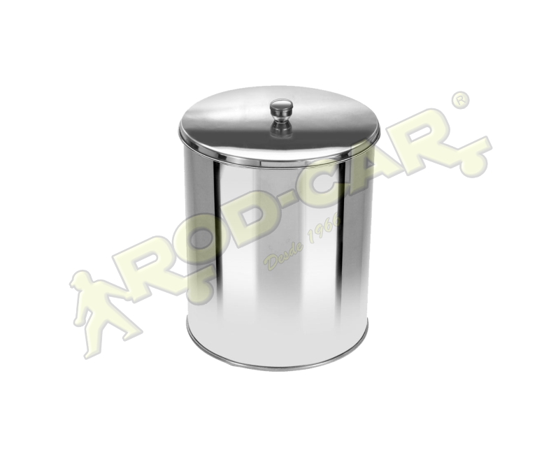 LIXEIRA COM TAMPA 05L INOX 