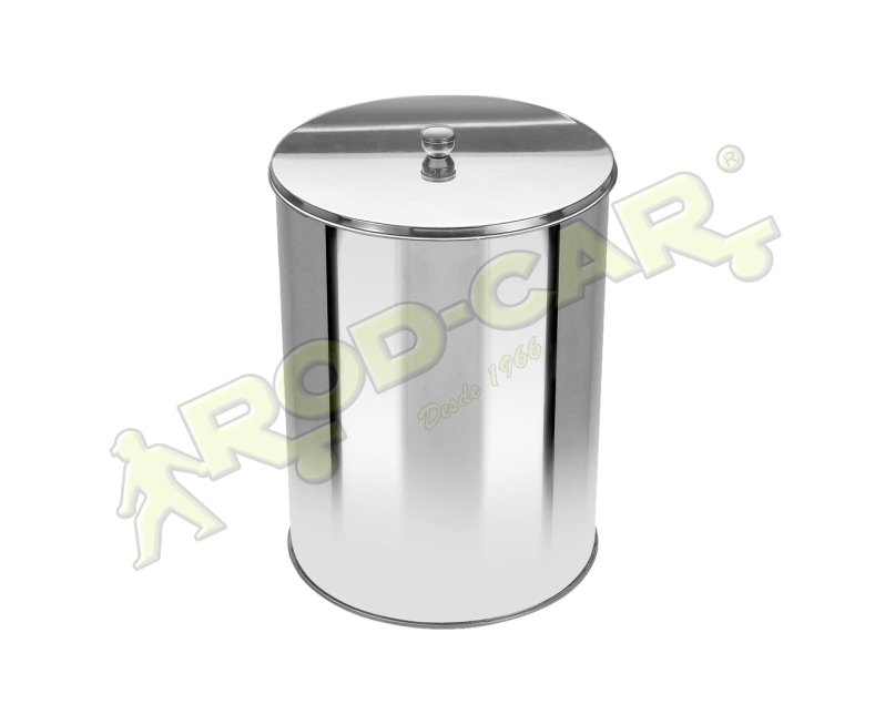 LIXEIRA COM TAMPA 07L INOX 