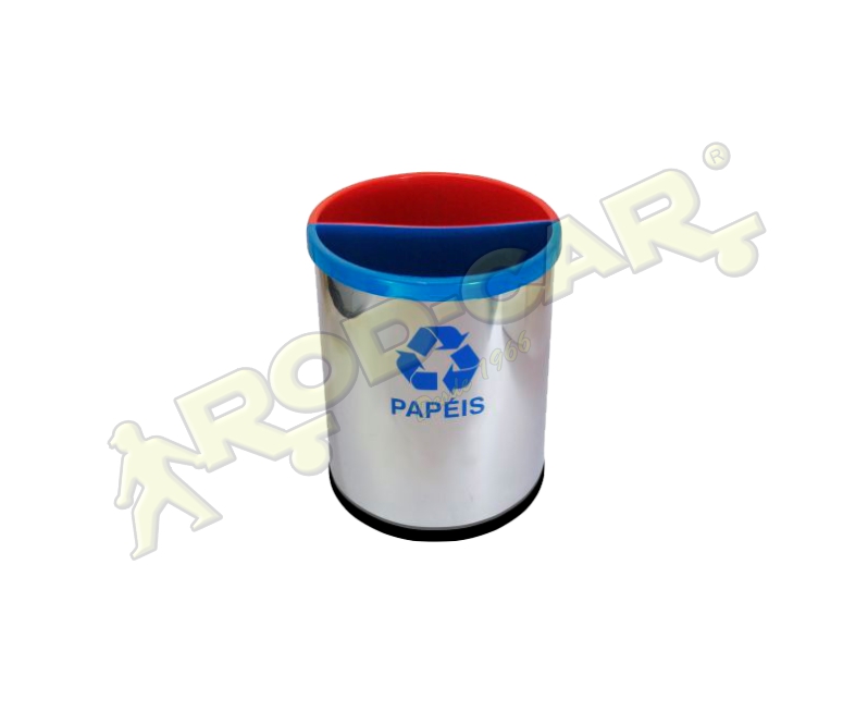 LIXEIRA MIX INOX 2 DIVISÕES 30