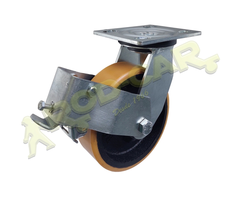 Rodízio Giratório GSROP 62 UFK – Linha Standard Rod-Car com Freio OP