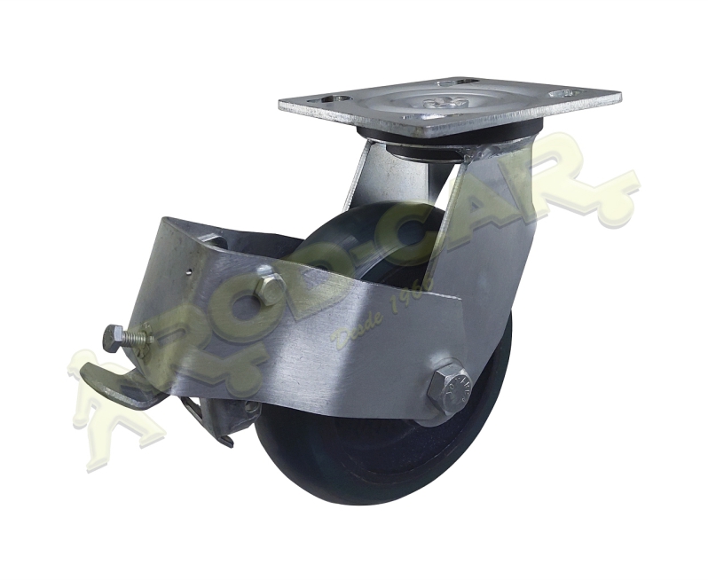 Rodízio Giratório GSROP 62 UFKRV – Linha Standard Rod-Car com Freio OP