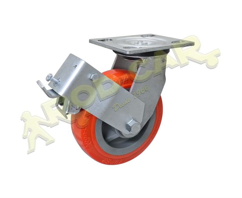 Rodízio Giratório GSROP 62 UPK – Linha Standard Rod-Car com Freio OP