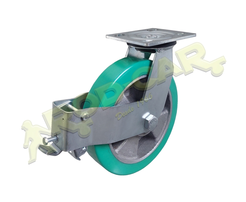 Rodízio Giratório GSROP 82 2UAK – Linha Standard Rod-Car com Freio OP