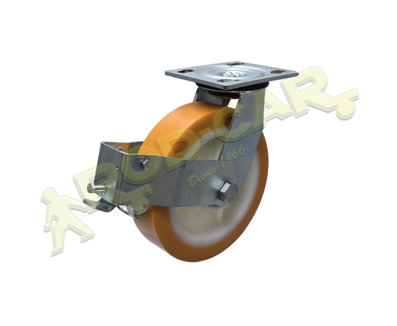 Rodízio Giratório GSROP 82 UNKM – Linha Standard Rod-Car com Freio OP