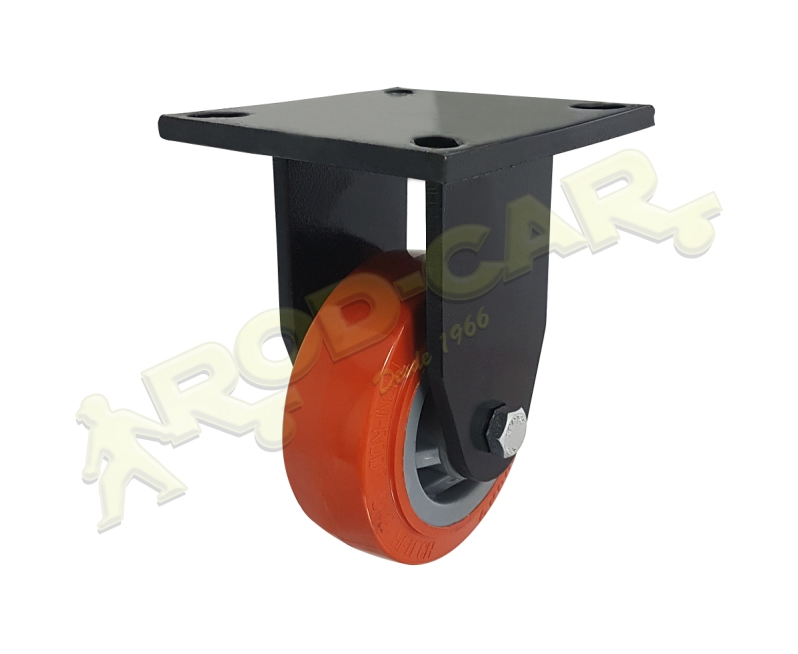 Rodízio Fixo FMRA 52 UPK – Linha Média Reforçada Axial com Roda de Poliuretano