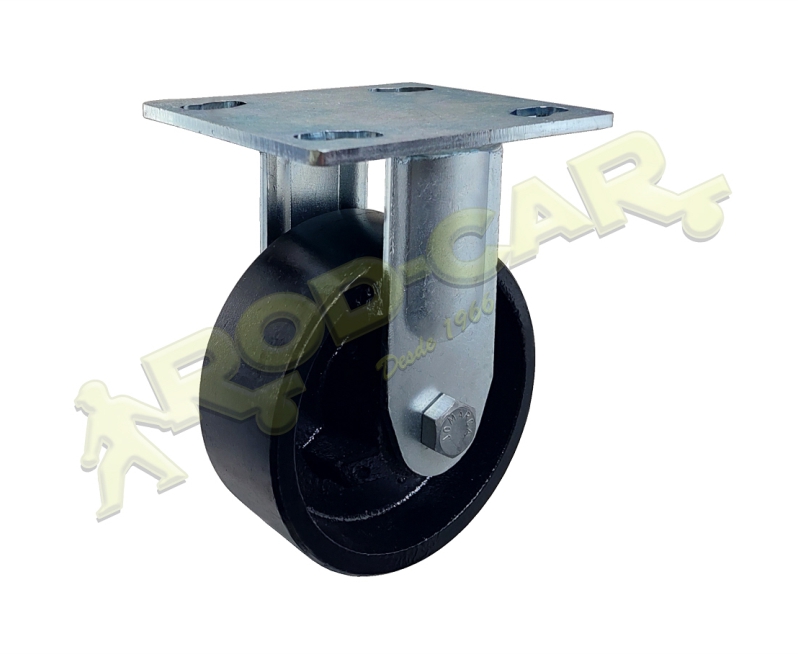 Rodízio Fixo FSR 52 FK – Linha Standard Rod-Car com Ferro Fundido