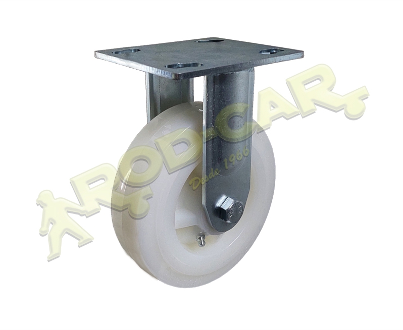 Rodízio Fixo FSR 62 NNN – Linha Standard Rod-Car com Roda de Nylon