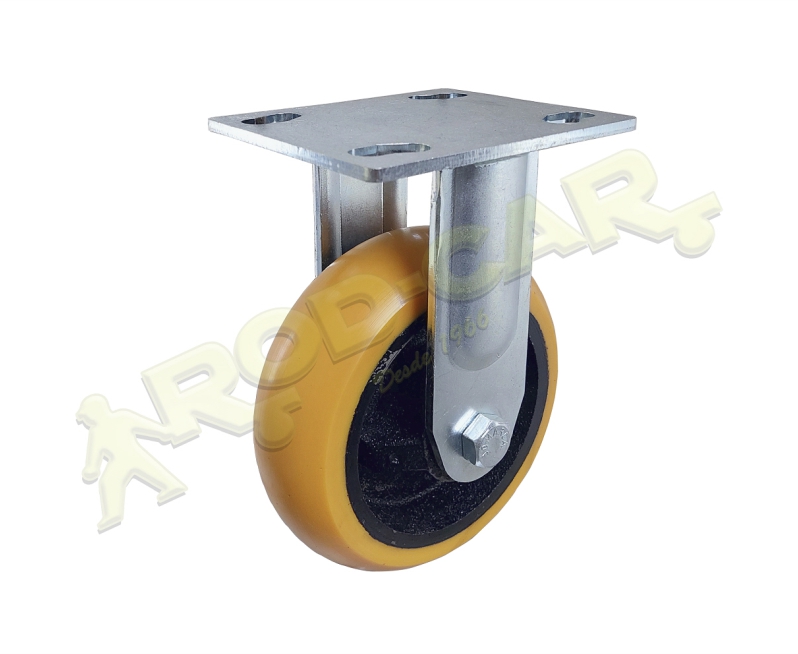 Rodízio Fixo FSR 62 UFKRA – Linha Standard Rod-Car com Poliuretano Abaulado