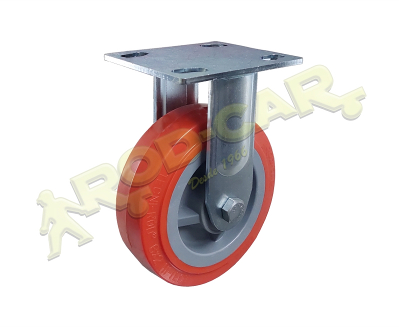 Rodízio Fixo FSR 62 UPK – Linha Standard Rod-Car com Poliuretano