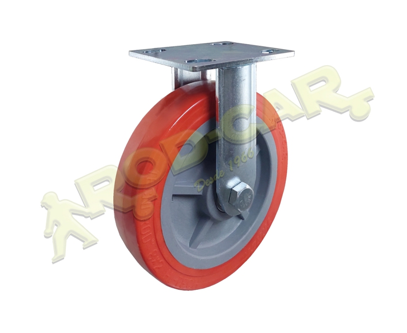 Rodízio Fixo FSR 82 UPK – Linha Standard Rod-Car com Poliuretano
