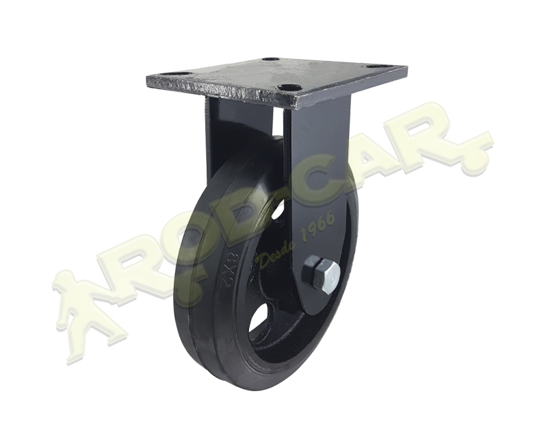 Rodízio Fixo FMRA 82 BFK – Linha Média Reforçada Axial com Roda de Borracha