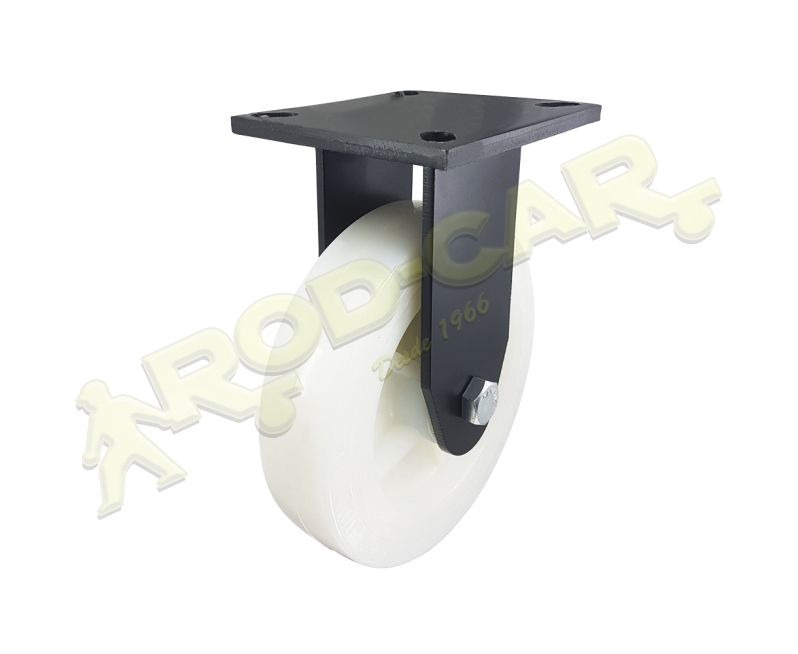 Rodízio Fixo FMRA 82 NNK – Linha Média Reforçada Axial com Roda de Nylon