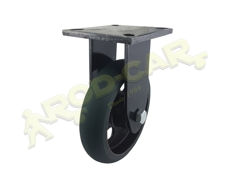 Rodízio Fixo FMRA 82 UFKRV – Linha Média Reforçada Axial com Roda de Poliuretano Abaulada