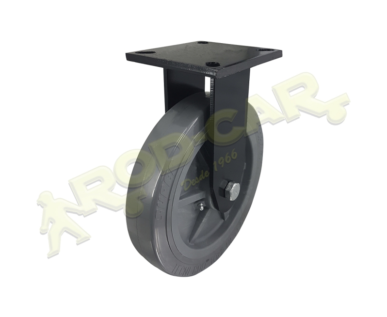Rodízio Fixo FMRA 102 BPL – Linha Média Reforçada Axial com Roda de Borracha