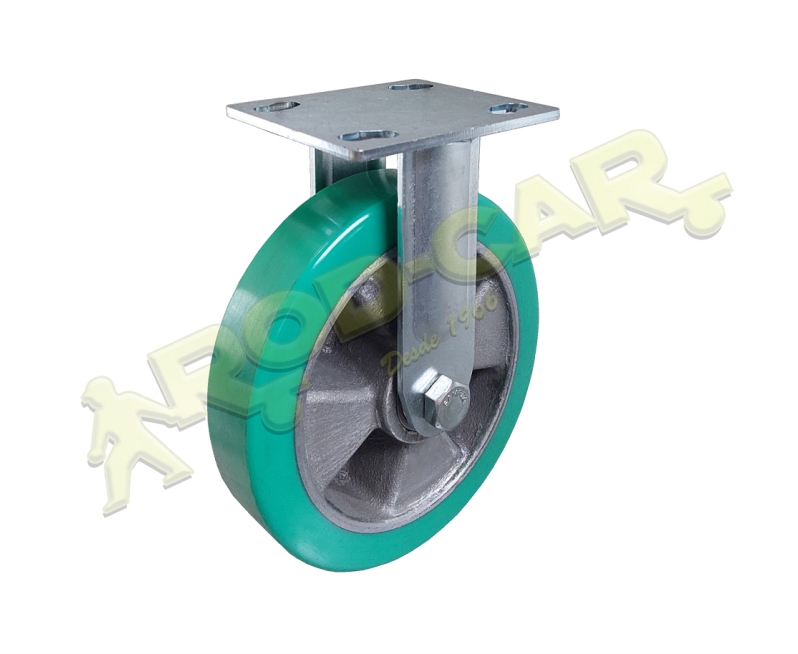 Rodízio Fixo FSR 82 2UAK – Linha Standard Rod-Car com Poliuretano de Dupla Camada